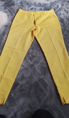 Damen stoffhose zitronengelb - damen,
