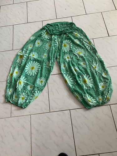 Damen haremshose hose grün - damen,