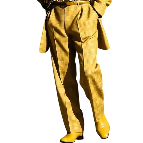 Herren retro karo - herren, gerade