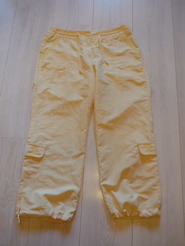 Sommerhose lang gelb - sommerhose,