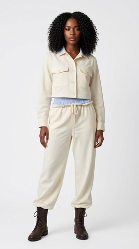 Italy damen soft jersey hose - jersey,