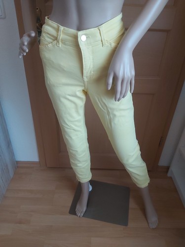 Damen jeanshose hellgelb - damen, in