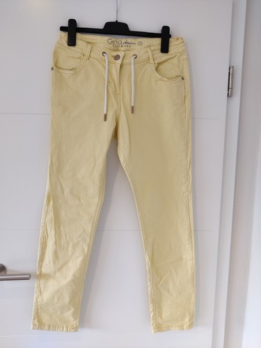 Zitronengelbe jeans hose - jeans, damen